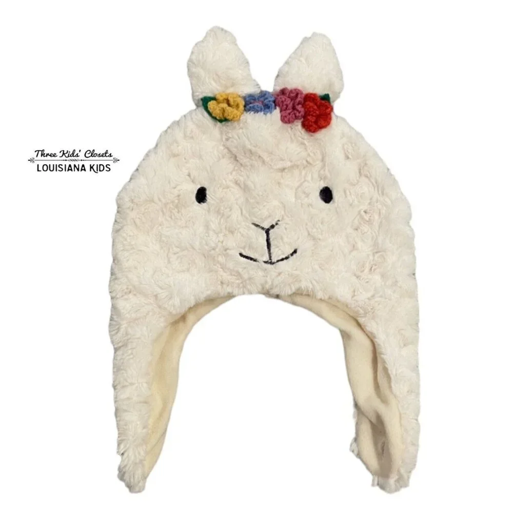 NEW Jojo Maman Bebe 1-2Y Furry Llama Hat